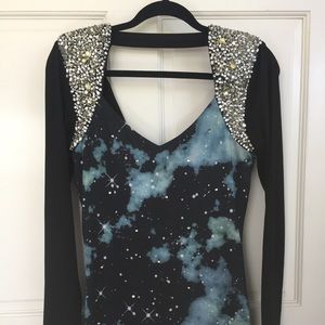 Glittery Bebe Addiction Dress